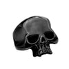 Wholesale Punk Style Skull Ring Stainless Steel Glossy Geometric Men's Ring With Polishing Treatment