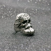 Wholesale Punk Style Stainless Steel Skull Beard Ring For Men Polished