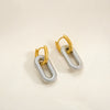 Wholesale Punk Style Stainless Steel Square Geometric Electroplated Earrings For Women