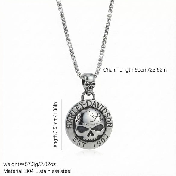 Wholesale Punk Titanium Steel Electroplated Skull And Cartoon Characters Accessories