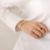 Wholesale Pure Color Titanium Steel Strap Bracelet Geometric Hip Hop Trendy All Match Unisex Student Accessories
