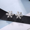 Wholesale Pure Copper Mini Snowflake And Star Pattern Electroplated Earrings For Women And Men