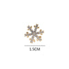 Wholesale Pure Copper Mini Snowflake And Star Pattern Electroplated Earrings For Women And Men