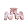 Wholesale Pvc Cartoon Flamingo Hair Accessories Spring And Summer Fresh Clip Floral Hairpin With Baking Paint Square Semicircle Shark Clip For Girls