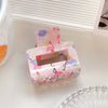 Wholesale Pvc Cartoon Flamingo Hair Accessories Spring And Summer Fresh Clip Floral Hairpin With Baking Paint Square Semicircle Shark Clip For Girls