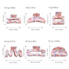 Wholesale Pvc Cartoon Flamingo Hair Accessories Spring And Summer Fresh Clip Floral Hairpin With Baking Paint Square Semicircle Shark Clip For Girls