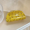 Wholesale Pvc Handmade Cartoon Animal Style Yellow Duck Hair Grab Clips For Women