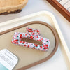 Wholesale Pvc Handmade Flower Hair Clip For Women Sweet Elegant Style Gradient Candy Color Suitable For Spring And Summer