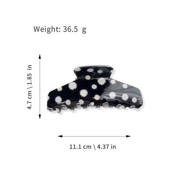 Wholesale Pvc Handmade Retro Zebra Pattern Hair Grab Clip For Women