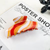 Wholesale Pvc Handmade Retro Zebra Pattern Hair Grab Clip For Women