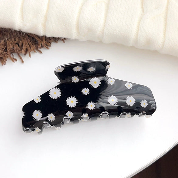 Wholesale Pvc Handmade Retro Zebra Pattern Hair Grab Clip For Women