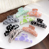 Wholesale Pvc Handmade Retro Zebra Pattern Hair Grab Clip For Women