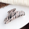 Wholesale Pvc Handmade Retro Zebra Pattern Hair Grab Clip For Women