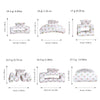 Wholesale Pvc Sweet Floral Tulip Shark Clip Hair Accessories For Women With Baking Paint