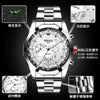 Wholesale Quartz Multifunctional Threeeye Chronograph Waterproof Business Men's Watch With Alloy Strap And Case And Mineral Strengthened Glass Mirror
