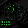 Wholesale Quartz Multifunctional Threeeye Chronograph Waterproof Business Men's Watch With Alloy Strap And Case And Mineral Strengthened Glass Mirror