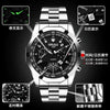 Wholesale Quartz Multifunctional Threeeye Chronograph Waterproof Business Men's Watch With Alloy Strap And Case And Mineral Strengthened Glass Mirror