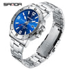Wholesale Quartz Watch Alloy Alloy And Stainless Steel Material Round Shape Fashionable Men's Business Watch