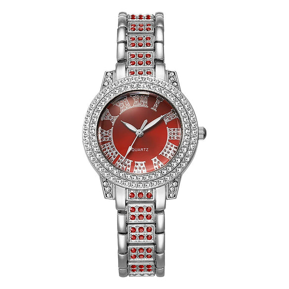 Wholesale Quartz Watch Alloy Diamondencrusted Round Fashionable Universal