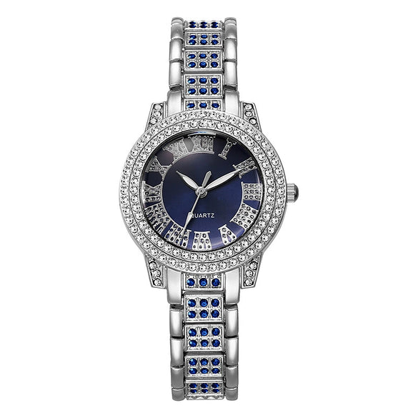 Wholesale Quartz Watch Alloy Diamondencrusted Round Fashionable Universal