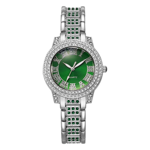 Wholesale Quartz Watch Alloy Diamondencrusted Round Fashionable Universal