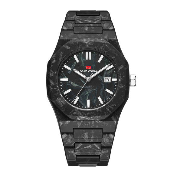 Wholesale Quartz Watch Alloy Plastic Stainless Steel Round Dial Marble Pattern Business Style Men's Watch
