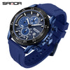 Wholesale Quartz Watch For Men Zinc Alloy Case Silicone Strap Round Dial Waterproof Fluorescent Business Style