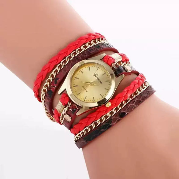 Wholesale Quartz Watch With Imitation Ceramic Alloy Case Imitation Leather Band Round Dial Roman Numeral Scale Suitable For Men