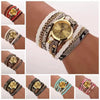 Wholesale Quartz Watch With Imitation Ceramic Alloy Case Imitation Leather Band Round Dial Roman Numeral Scale Suitable For Men