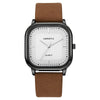 Wholesale Quartz Watches Alloy Case Imitation Leather Strap Square Dial Casual Style For Men