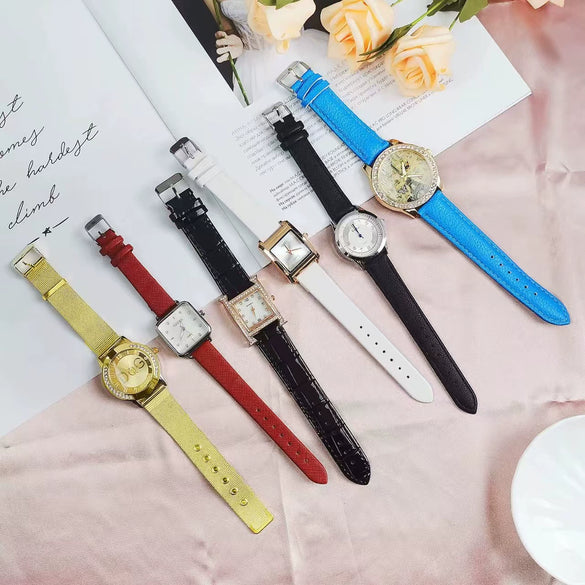 Wholesale Quartz Watches Zinc Alloy Case Imitation Leather Strap Stainless Steel Buckle Round Dial Leisure Style For Men