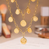 Wholesale Queen Portrait Doublesided Multiround Pendant Necklace Stainless Steel Titanium Steel Geometric Pattern Furnace Vacuum Electroplating For Women