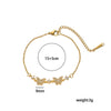 Wholesale Real Gold Electroplated Adjustable Bow Bracelet Inlaid With Zirconium For Women Light Luxury Style