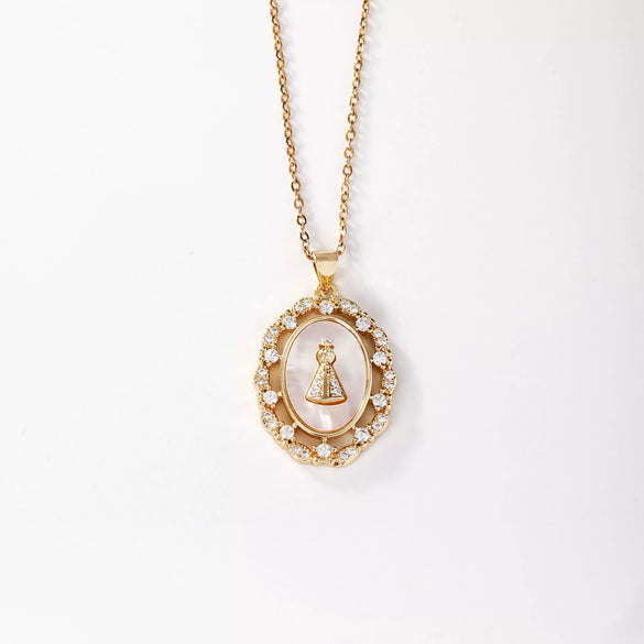 Wholesale Religious Accessories Necklace Copper Micropaved Zircon Cartoon Characters Pendant Electroplated