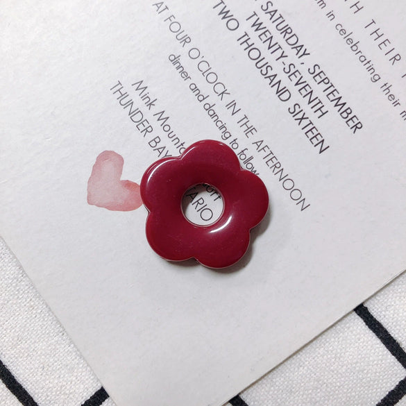 Wholesale Resin And Plastic Flower Earrings Accessories With Environmental Protection Treatment For Diy Jewelry