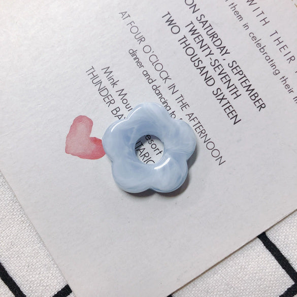 Wholesale Resin And Plastic Flower Earrings Accessories With Environmental Protection Treatment For Diy Jewelry