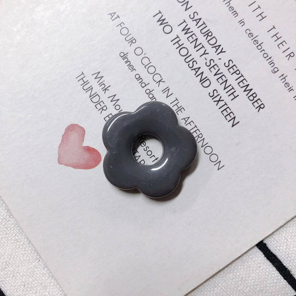 Wholesale Resin And Plastic Flower Earrings Accessories With Environmental Protection Treatment For Diy Jewelry