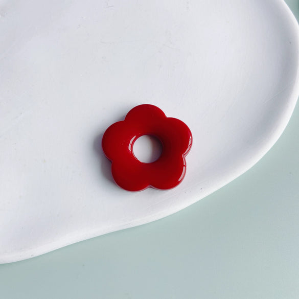Wholesale Resin And Plastic Flower Earrings Accessories With Environmental Protection Treatment For Diy Jewelry
