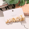Wholesale Resin And Plastic Geometric Fashion Earrings Set With Epoxy Treatment