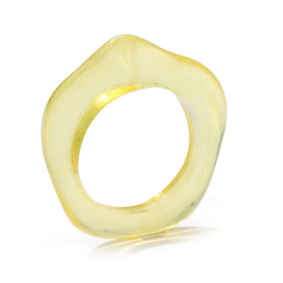 Wholesale Resin And Plastic Geometric Pentagram Ring
