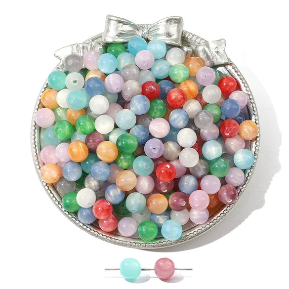 Wholesale Resin And Plastic Loose Beads Starry Sky Style Diy Handmade Bracelet And Necklace Accessories