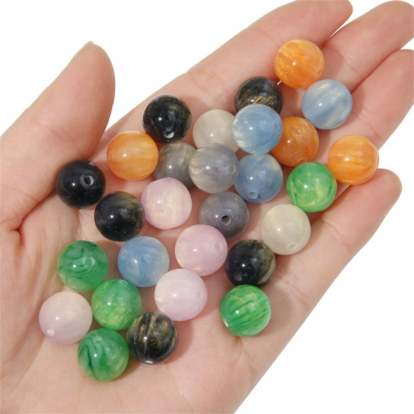 Wholesale Resin And Plastic Loose Beads Starry Sky Style Diy Handmade Bracelet And Necklace Accessories