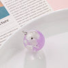 Wholesale Resin And Plastic Natural Style Luminous Blue Sky White Cloud Big Goose Epoxy Necklace Pendant Jewelry