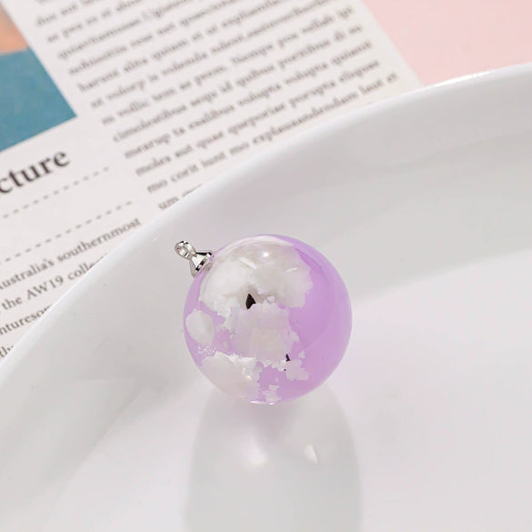 Wholesale Resin And Plastic Natural Style Luminous Blue Sky White Cloud Big Goose Epoxy Necklace Pendant Jewelry
