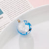 Wholesale Resin And Plastic Natural Style Luminous Blue Sky White Cloud Big Goose Epoxy Necklace Pendant Jewelry