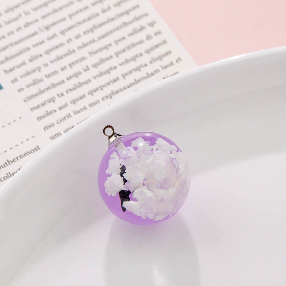 Wholesale Resin And Plastic Natural Style Luminous Blue Sky White Cloud Big Goose Epoxy Necklace Pendant Jewelry