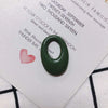 Wholesale Resin And Plastic Oval Earrings And Pendant Jewelry Accessories With Environmental Protection Treatment