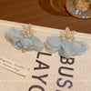 Wholesale Resin Flower Earrings For Women Electroplated Design
