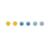 Wholesale Resin Flower Earrings Set For Women Fresh Dopamine Style Polish Processed
