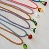 Wholesale Resin Fruit Pattern Female Pendant Necklace With Highstrength Polyester Filament Chain